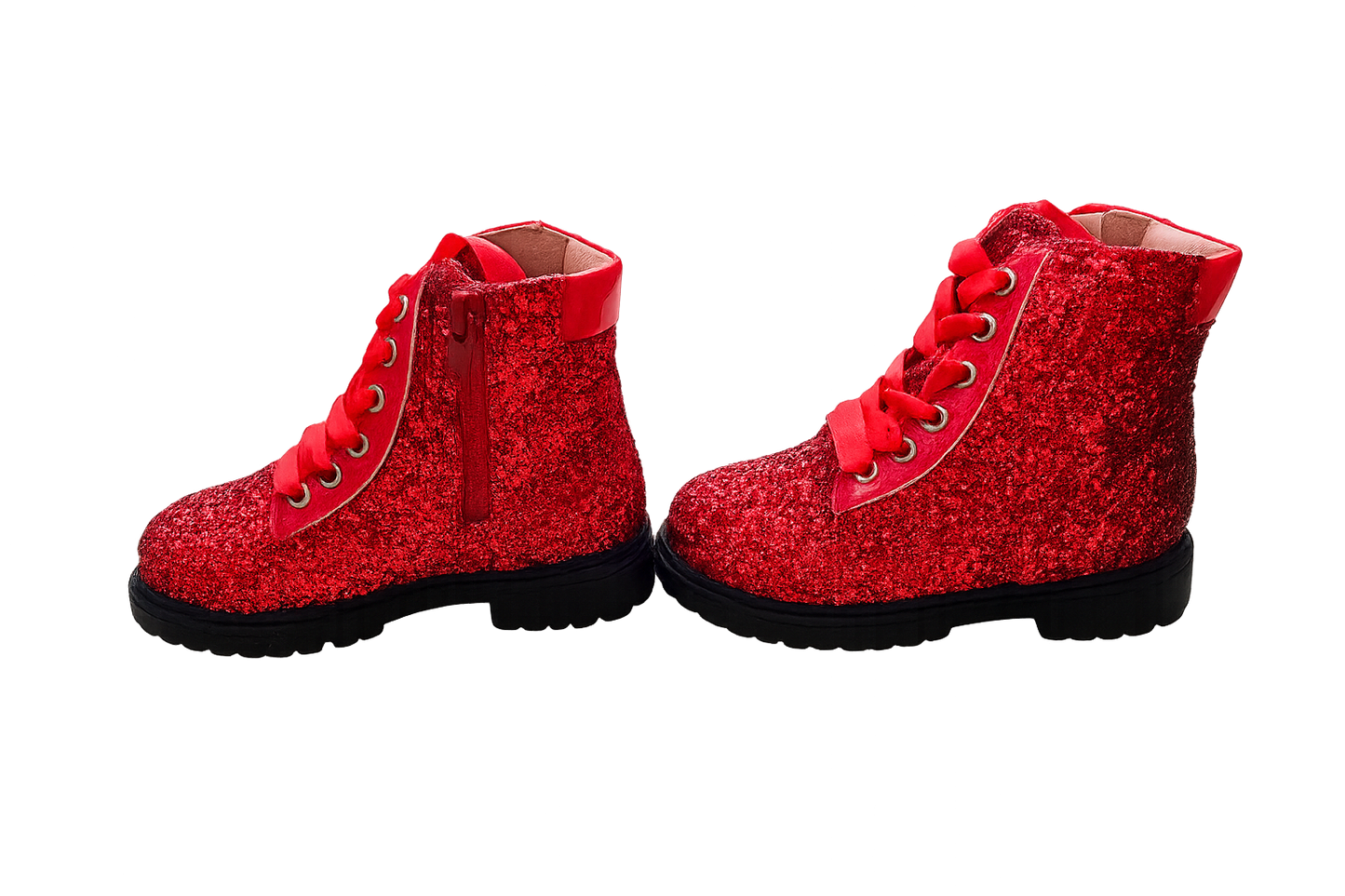 Sparkle squad glitter combat boots