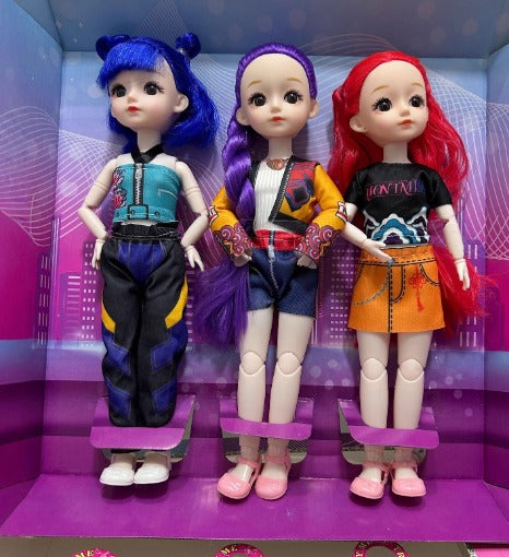 Kpop demon hunter singing dolls 3 piece set