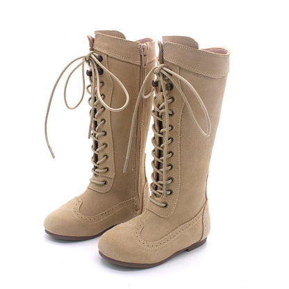 Elena Suede Lace-up Boots