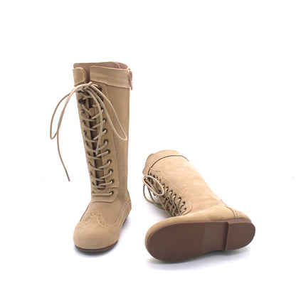 Elena Suede Lace-up Boots