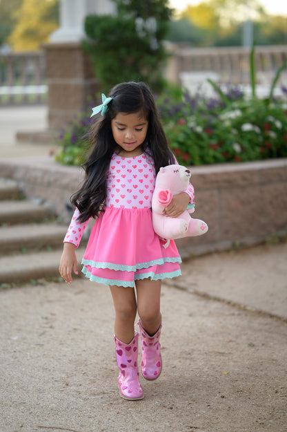 Love Story Embroidered heart cowboy boots