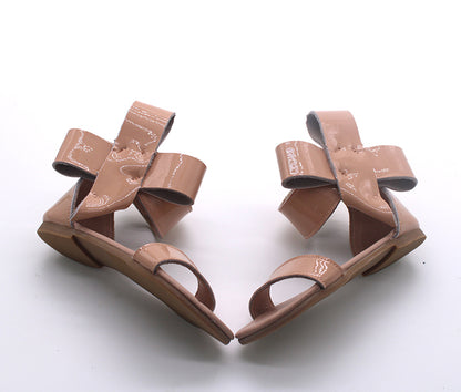 Natalie Patent Leather Bow Sandal