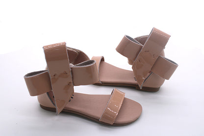 Natalie Patent Leather Bow Sandal