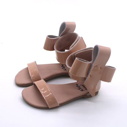 Natalie Patent Leather Bow Sandal