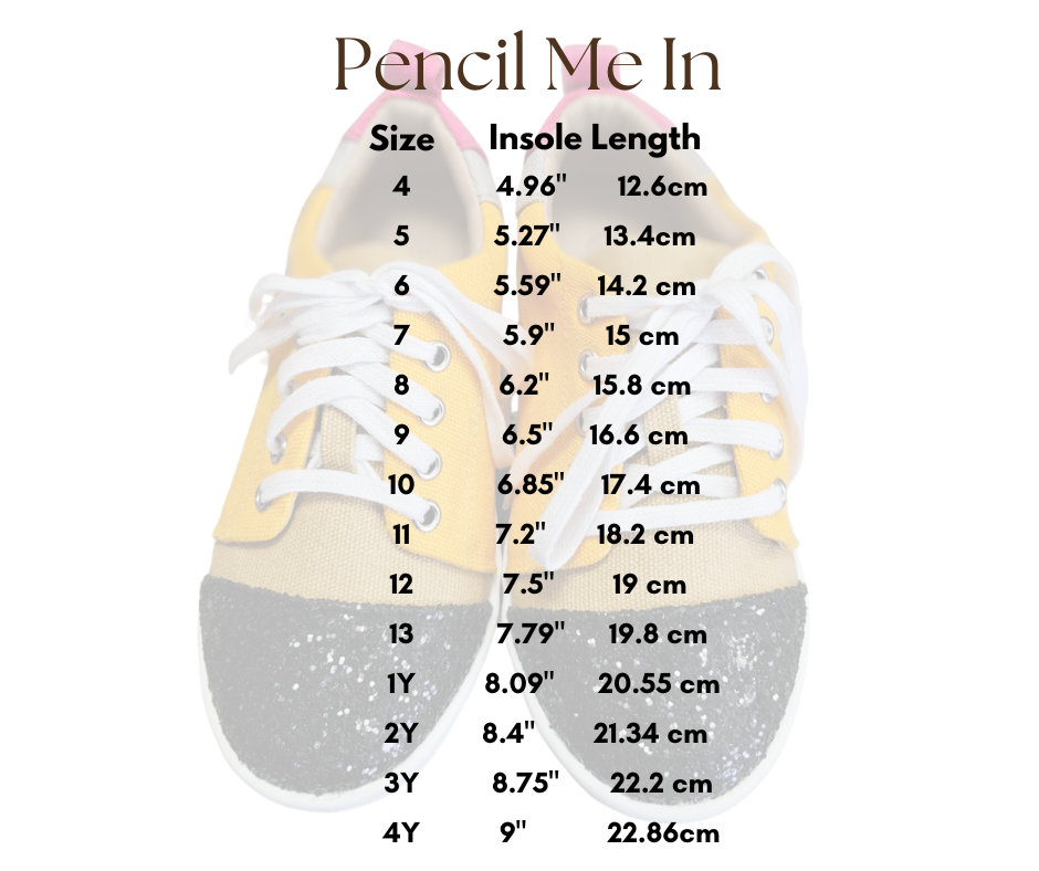 Pencil me in canvas shoes