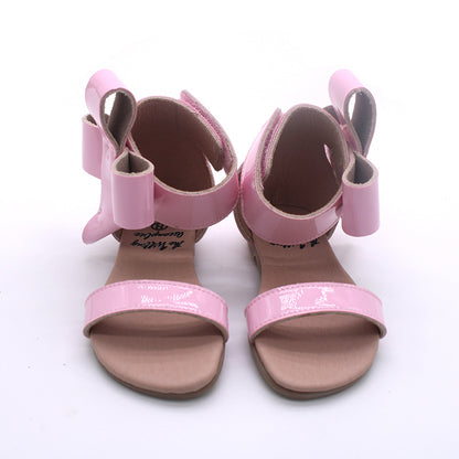 Natalie Patent Leather Bow Sandal