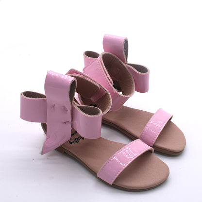 Natalie Patent Leather Bow Sandal
