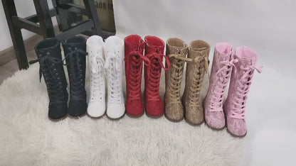 Luxe Tall Lace Boots - ready to ship