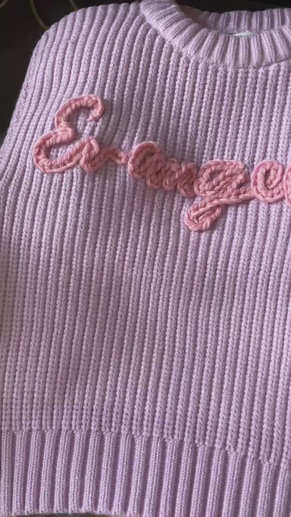 Personalized name sweater