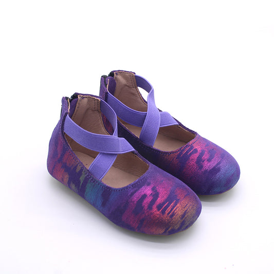 Purple sunset ballet flats