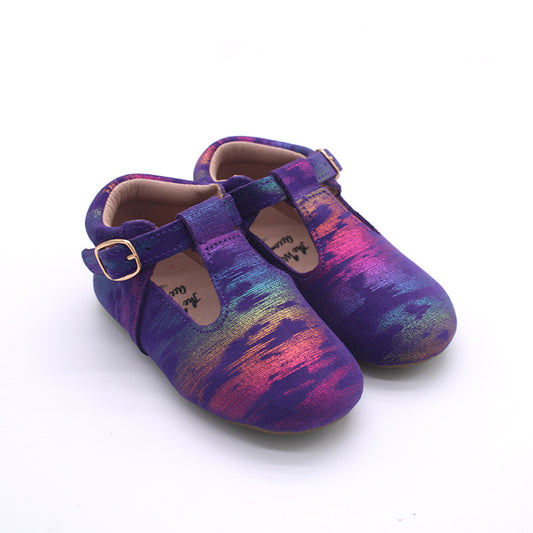 Purple sunset tbar shoes