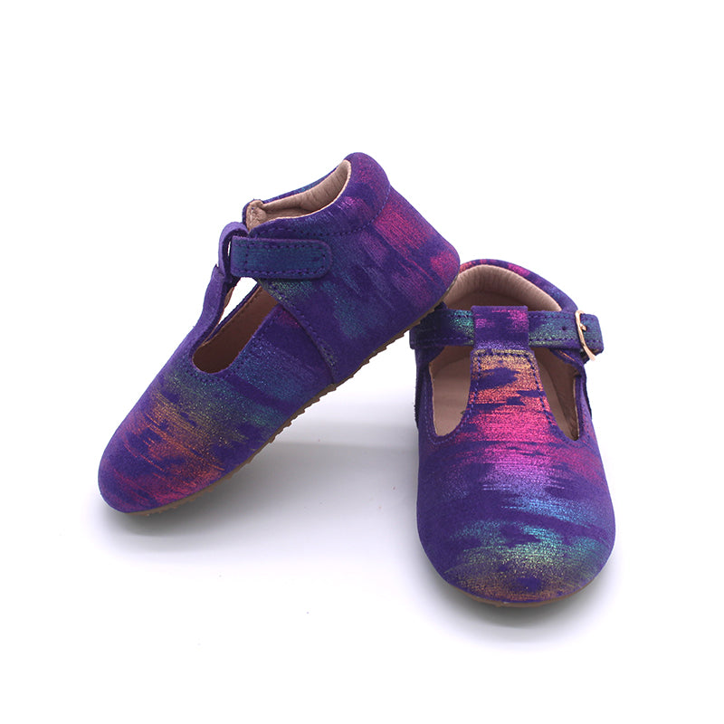 Purple sunset tbar shoes