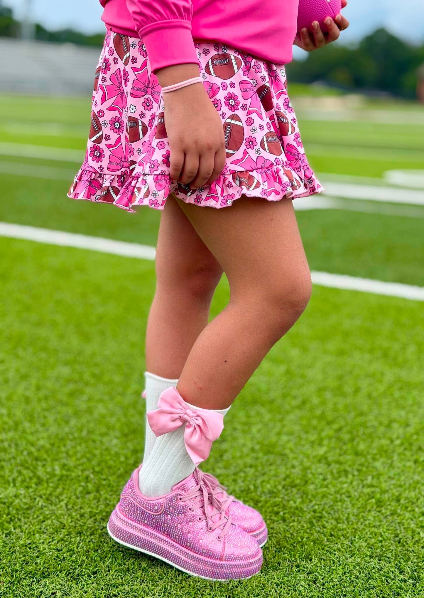 Sparkle Platform Rhinestone Girl's Sneakers