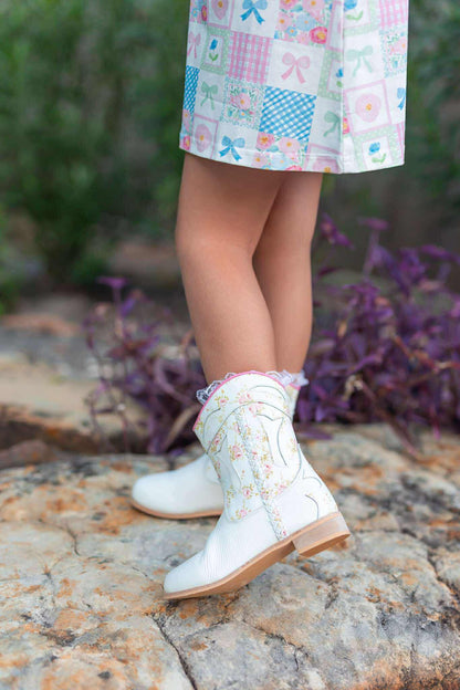 Braided floral cowboy boots - Kids and Adult
