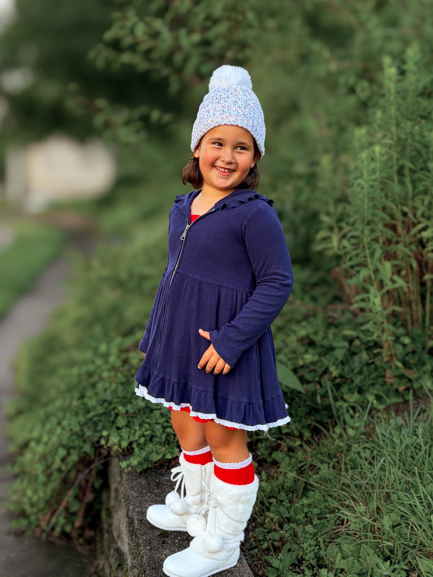 Snowball Pom Pom Fur Boots Girls & Womens