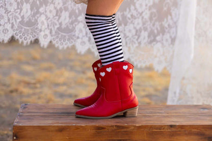 Amorita Heart Embroidered Western boots