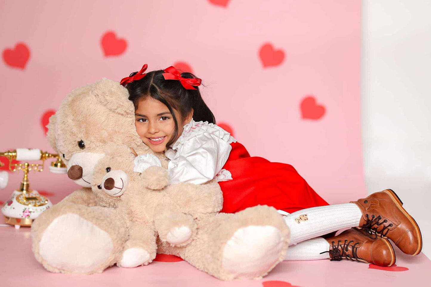 Teddy Bear embroidered socks