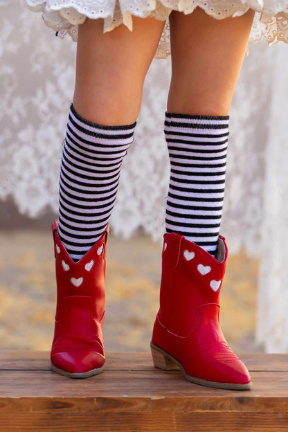 Amorita Heart Embroidered Western boots