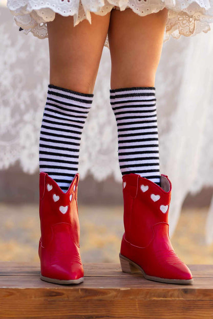 Amorita Heart Embroidered Western boots
