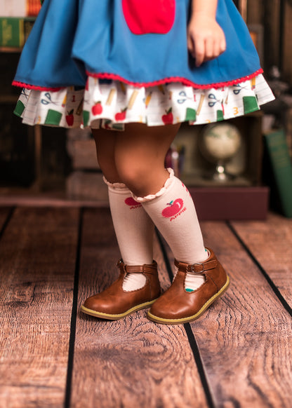 Apple Knee high Socks