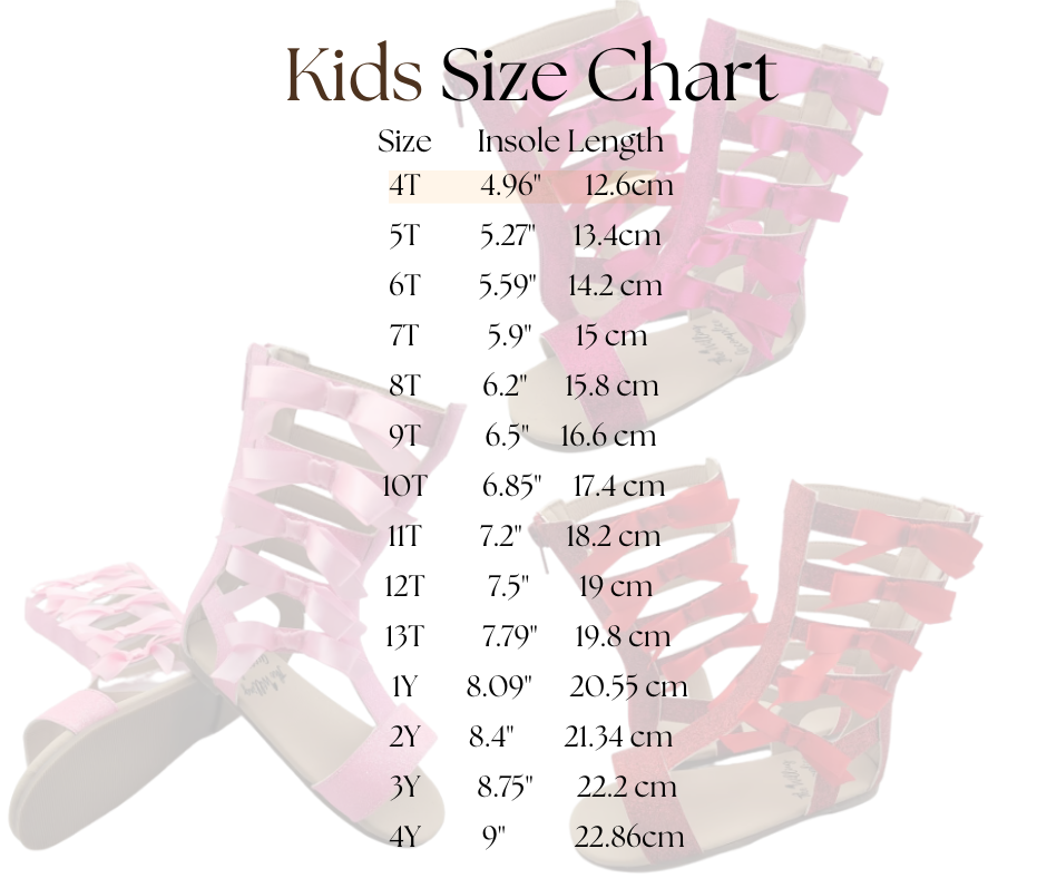 Presley Girls Leather Gladiator buckle sandal
