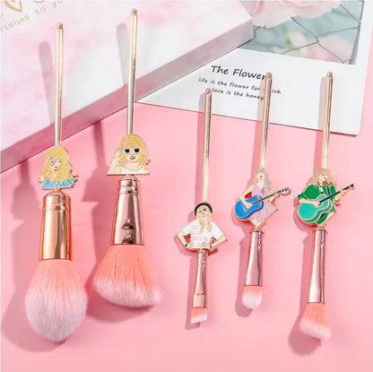 Cartoon makeup brush set