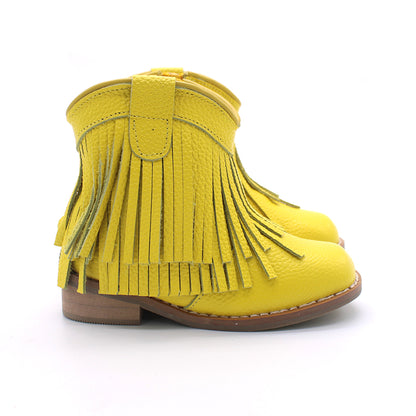 Clementine Fringe cowboy booties (glitter and solid)