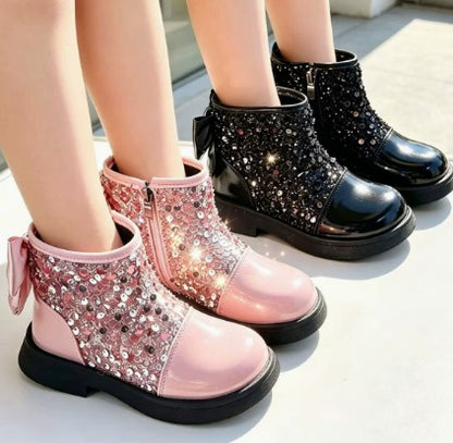 Bailey bling bow boots