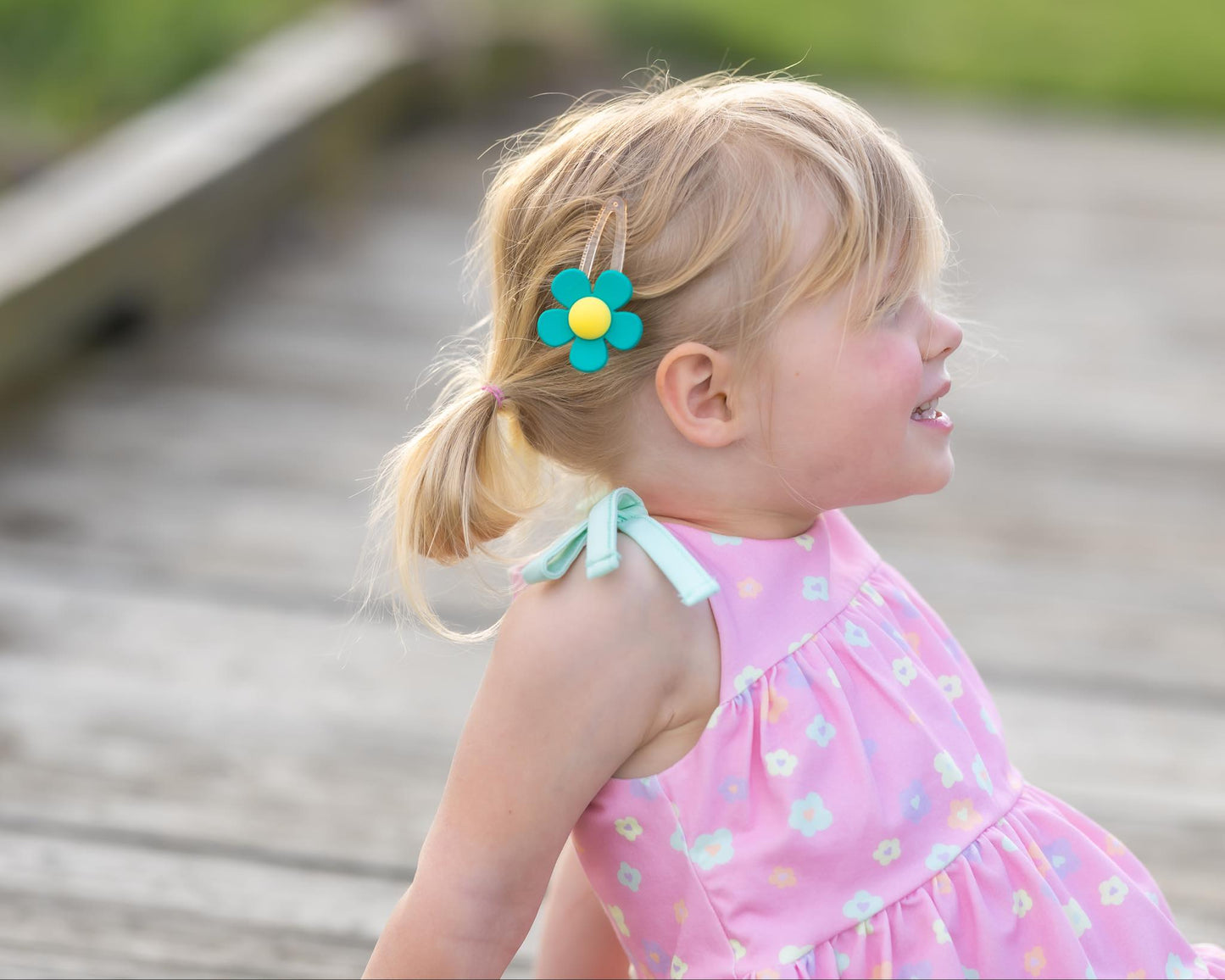 Flower hair clip