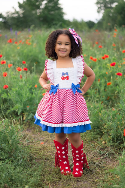 Star spangled sweetheart cowboy boots - ready to ship