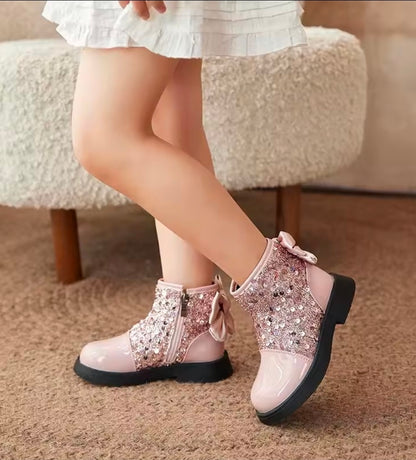 Bailey bling bow boots