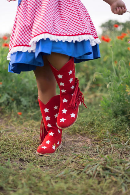 Star spangled sweetheart cowboy boots - ready to ship