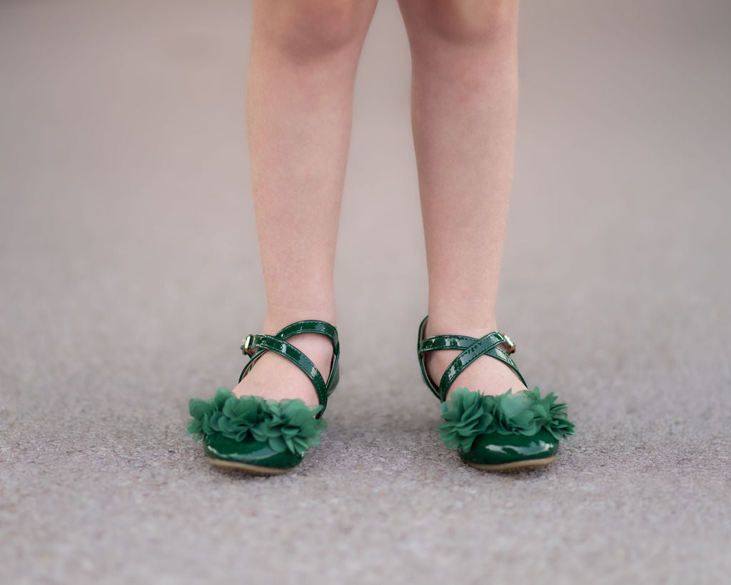 Evergreen petals strappy heels pre-order