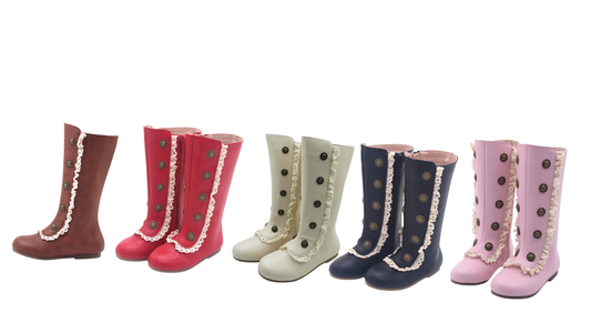 Analise Leather Button Boots