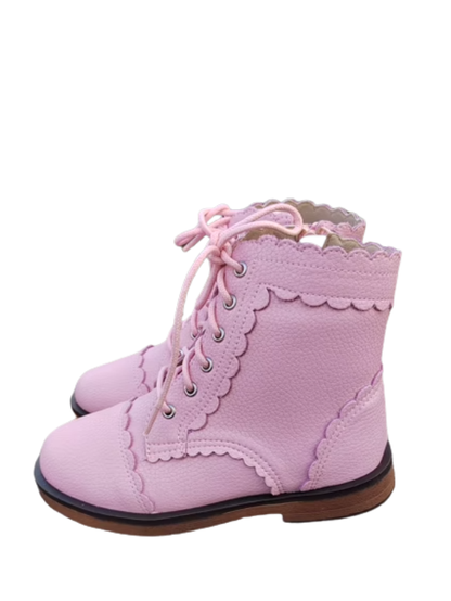 Lyanna heirloom scalloped boots pre-order