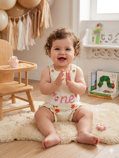Silly Goose "One" First Birthday Romper