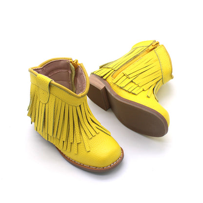 Clementine Fringe cowboy booties (glitter and solid)
