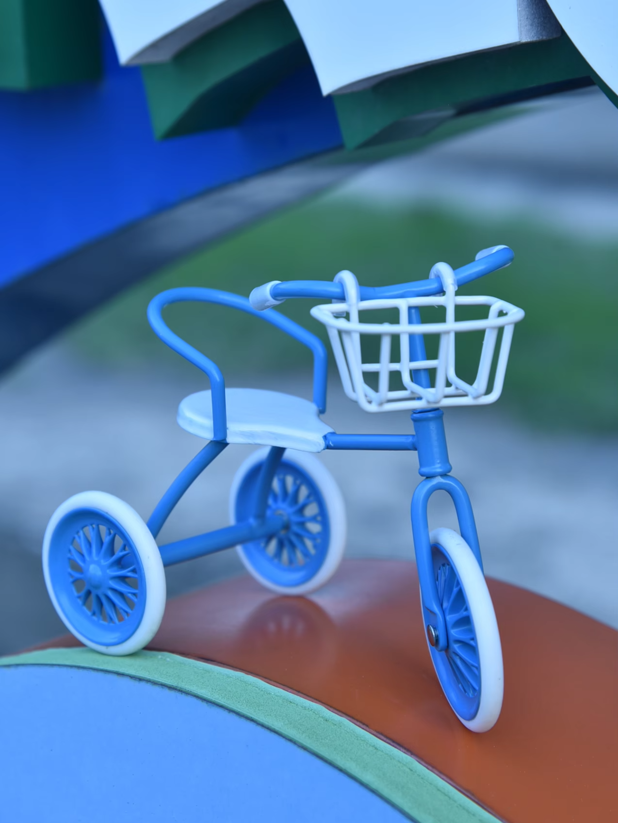 Maileg Mouse 1/12 Scale Miniature Metal Tricycle