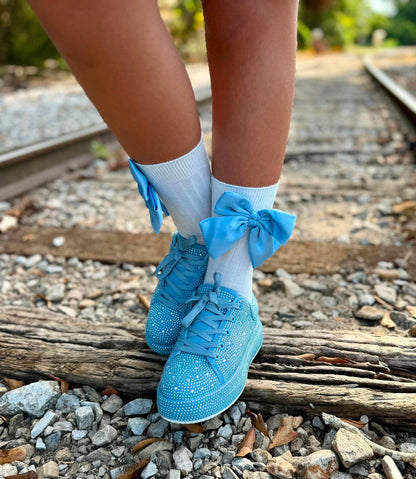 Sparkle Platform Rhinestone Girl's Sneakers