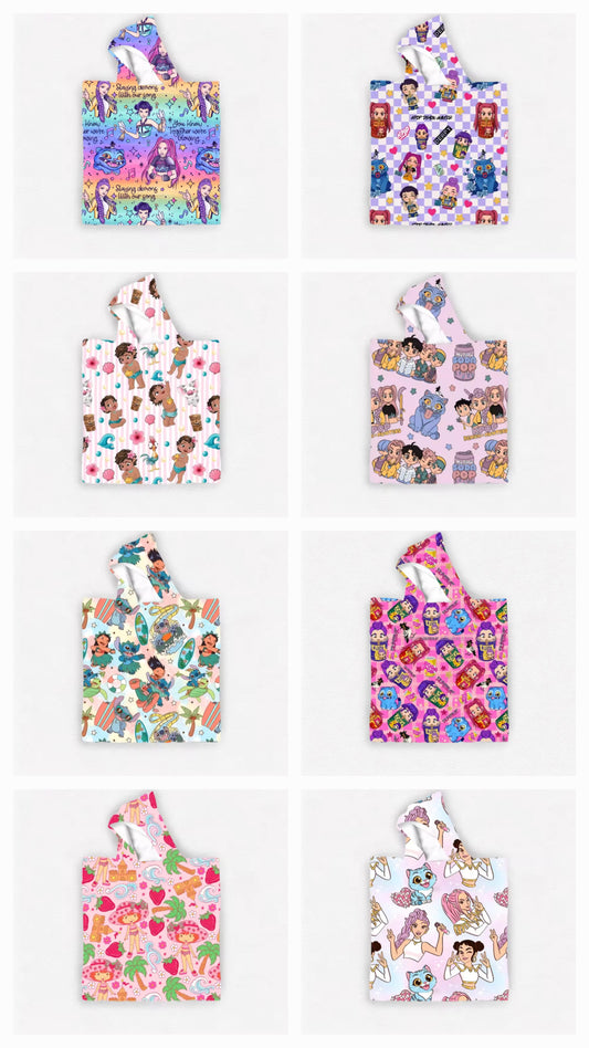 Hooded beach towels