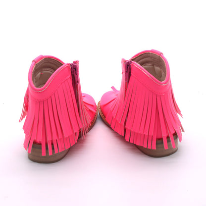 Clementine Fringe cowboy booties (glitter and solid)
