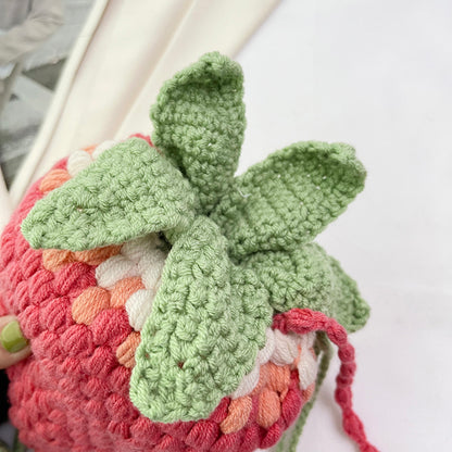 Handmade Strawberry crochet bag
