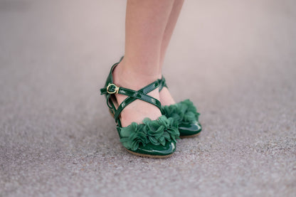 Evergreen petals strappy heels pre-order