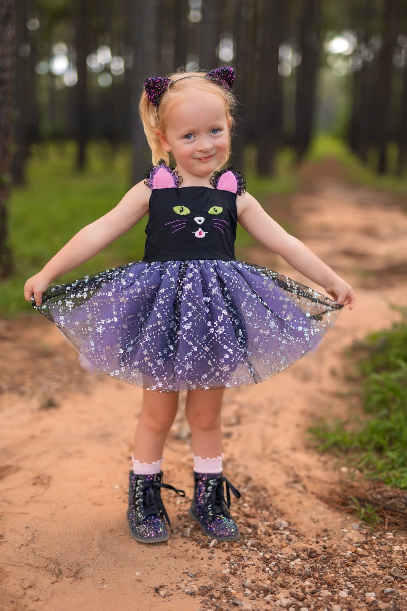 Sparkle squad Girls glitter combat boots