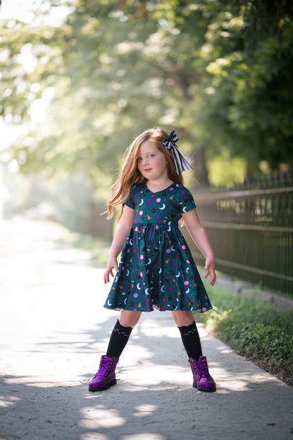 Sparkle squad Girls glitter combat boots