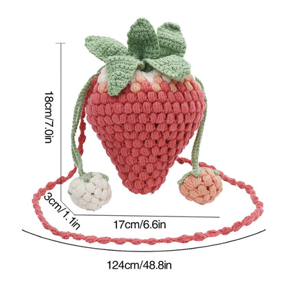 Handmade Strawberry crochet bag