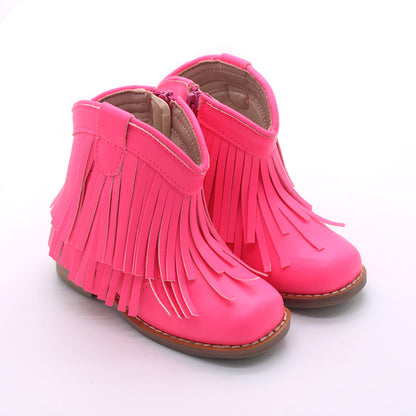 Clementine Fringe cowboy booties (glitter and solid)
