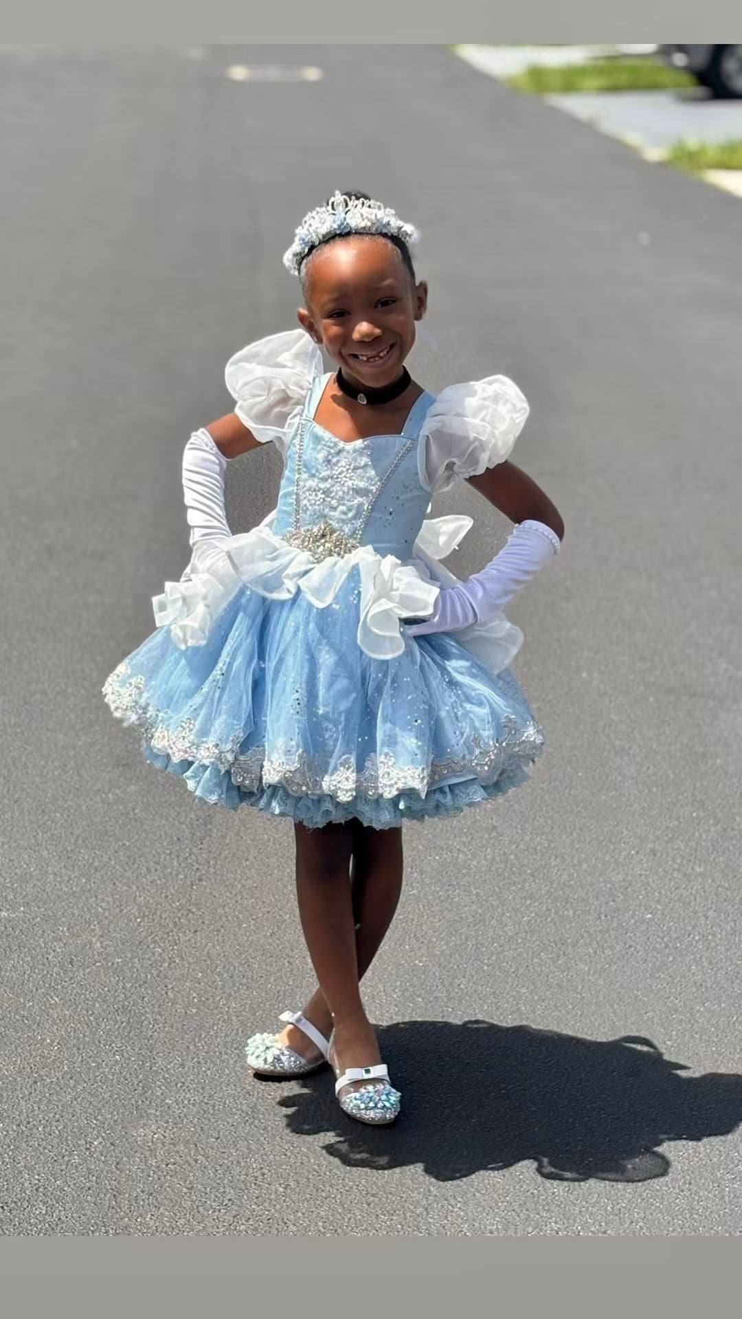 Glass slipper princess shoes