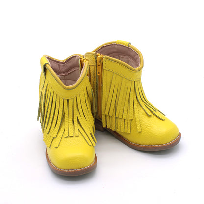 Clementine Fringe cowboy booties (glitter and solid)