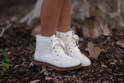 Madeline scallop boots